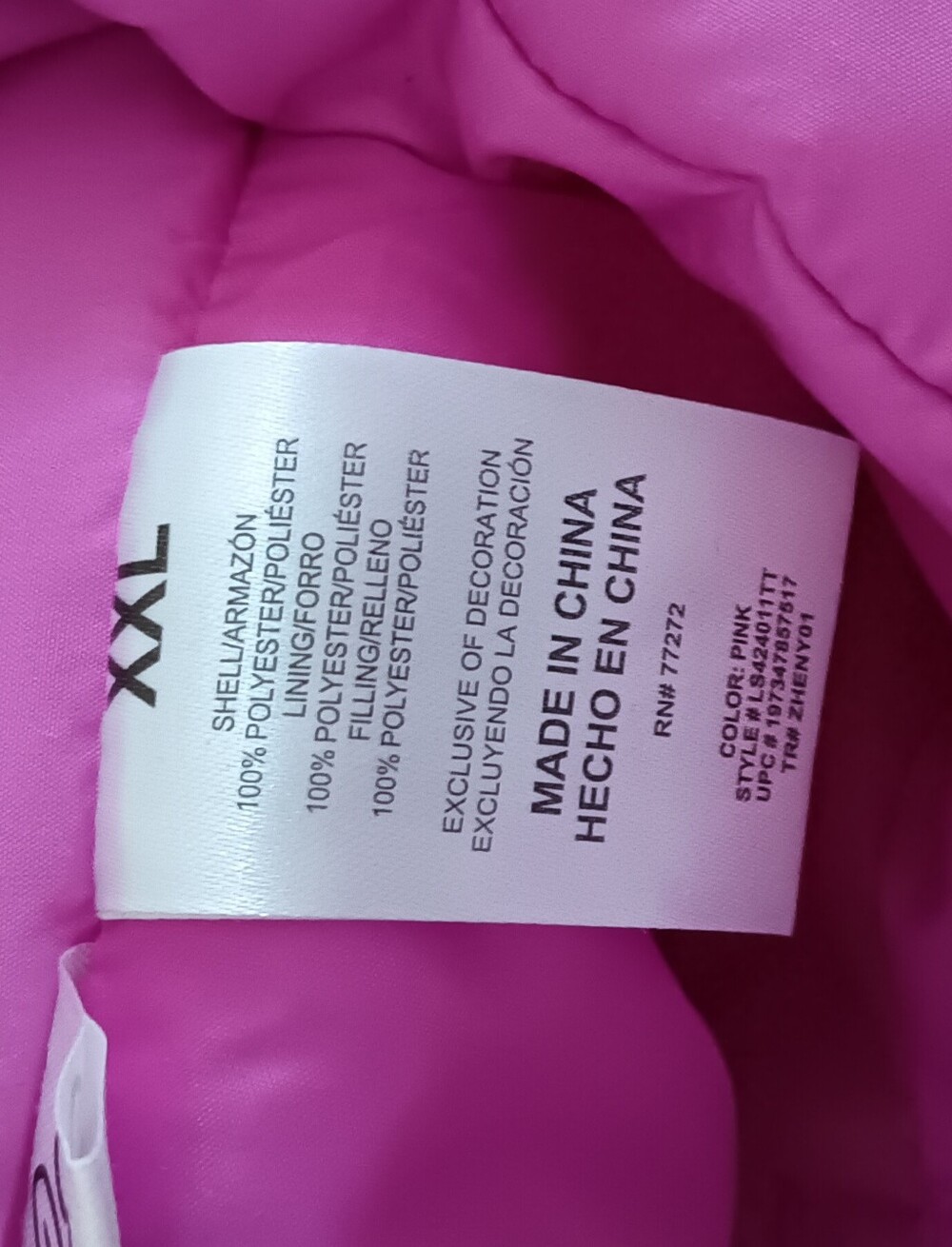 Pink Puffer Jacket - Picture 7 of 13